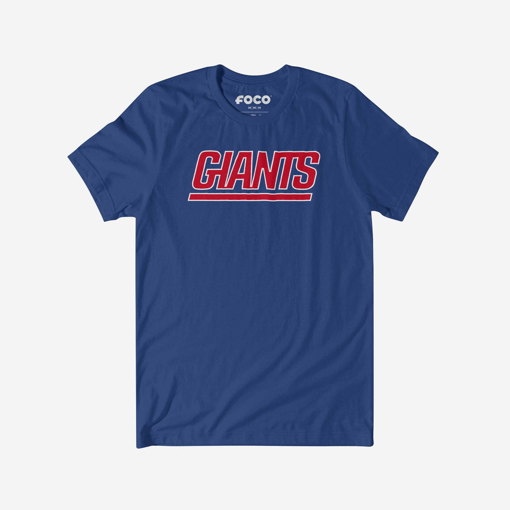 New York Giants 1976 Retro Logo T-Shirt FOCO True Royal S - FOCO.com