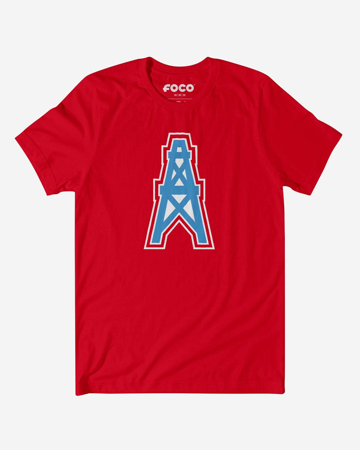 Houston Oilers 1980 Retro Logo T-Shirt FOCO Red S - FOCO.com