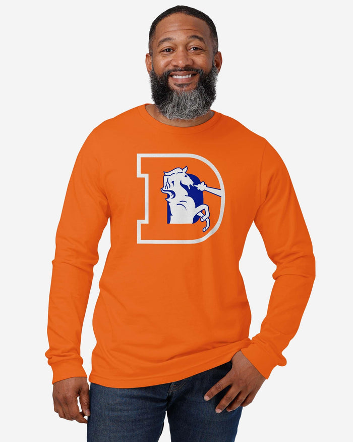 Denver Broncos 1993 Retro Logo Long Sleeve T-Shirt FOCO - FOCO.com
