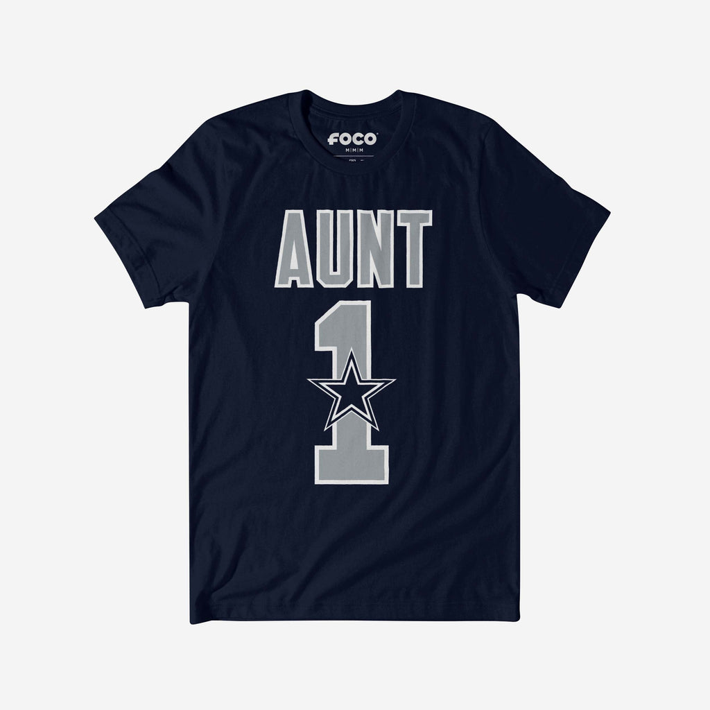 Dallas Cowboys Number 1 Aunt T-Shirt FOCO S - FOCO.com