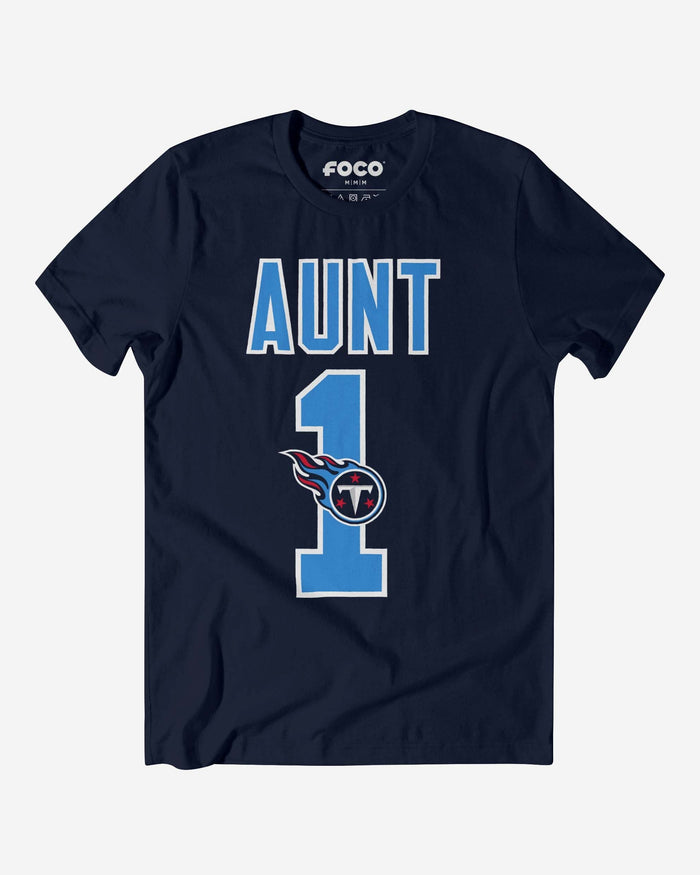 Tennessee Titans Number 1 Aunt T-Shirt FOCO S - FOCO.com