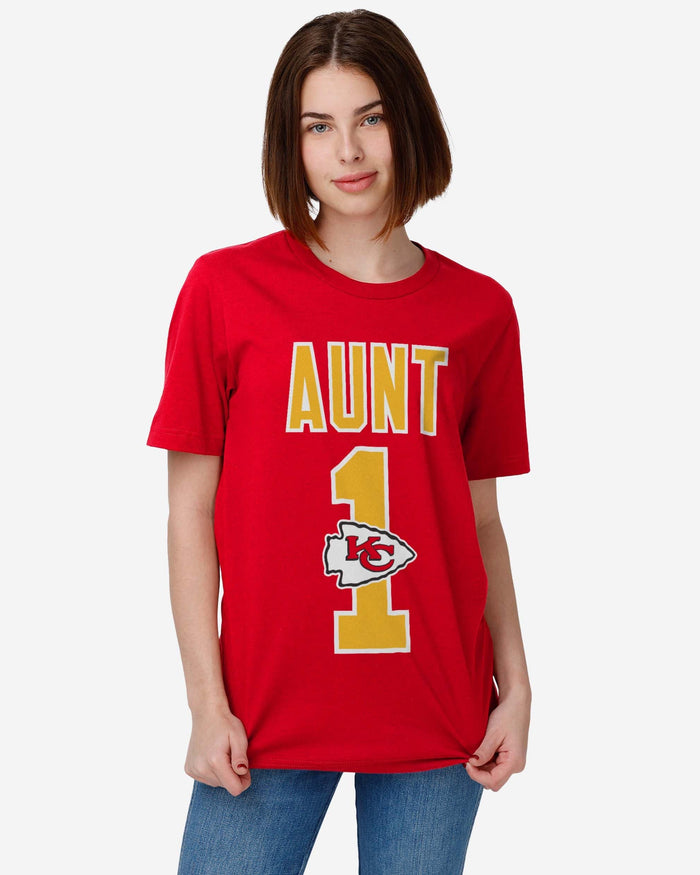 Kansas City Chiefs Number 1 Aunt T-Shirt FOCO - FOCO.com