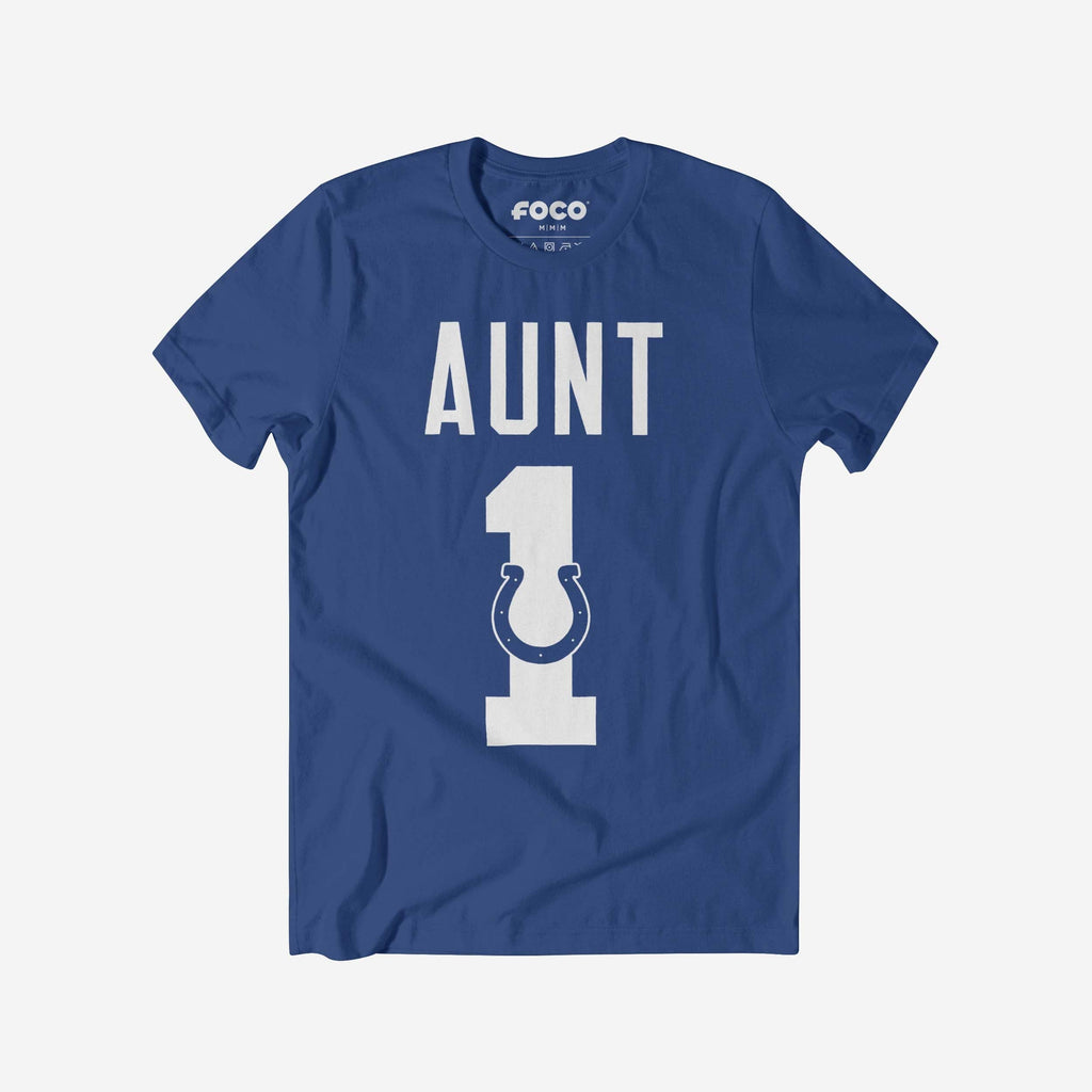 Indianapolis Colts Number 1 Aunt T-Shirt FOCO S - FOCO.com