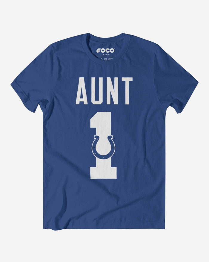 Indianapolis Colts Number 1 Aunt T-Shirt FOCO S - FOCO.com