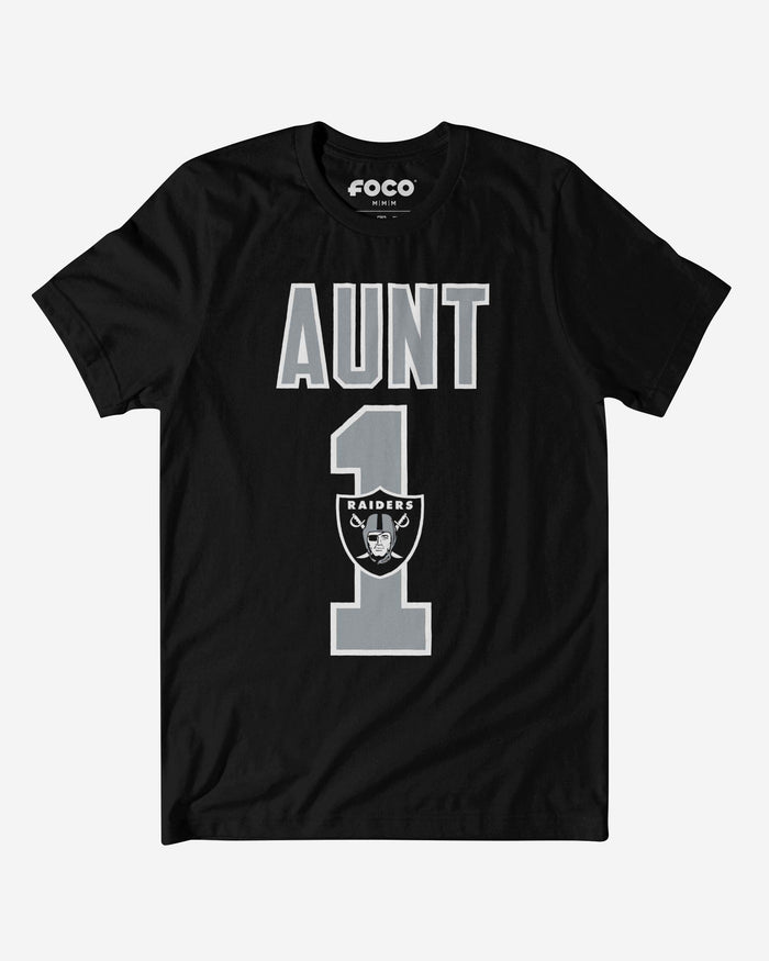Las Vegas Raiders Number 1 Aunt T-Shirt FOCO S - FOCO.com