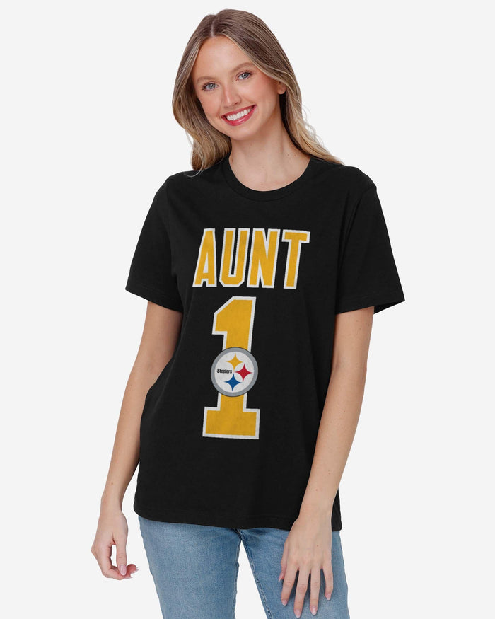 Pittsburgh Steelers Number 1 Aunt T-Shirt FOCO - FOCO.com