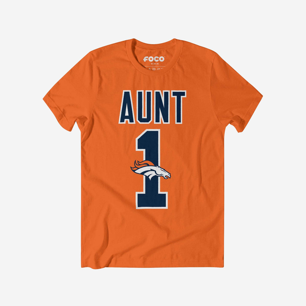 Denver Broncos Number 1 Aunt T-Shirt FOCO S - FOCO.com