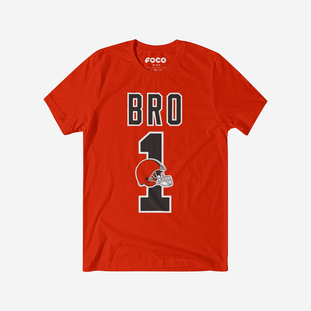 Cleveland Browns Number 1 Bro T-Shirt FOCO S - FOCO.com