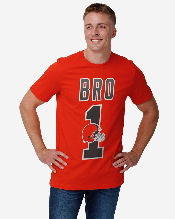 Cleveland Browns Number 1 Bro T-Shirt FOCO - FOCO.com