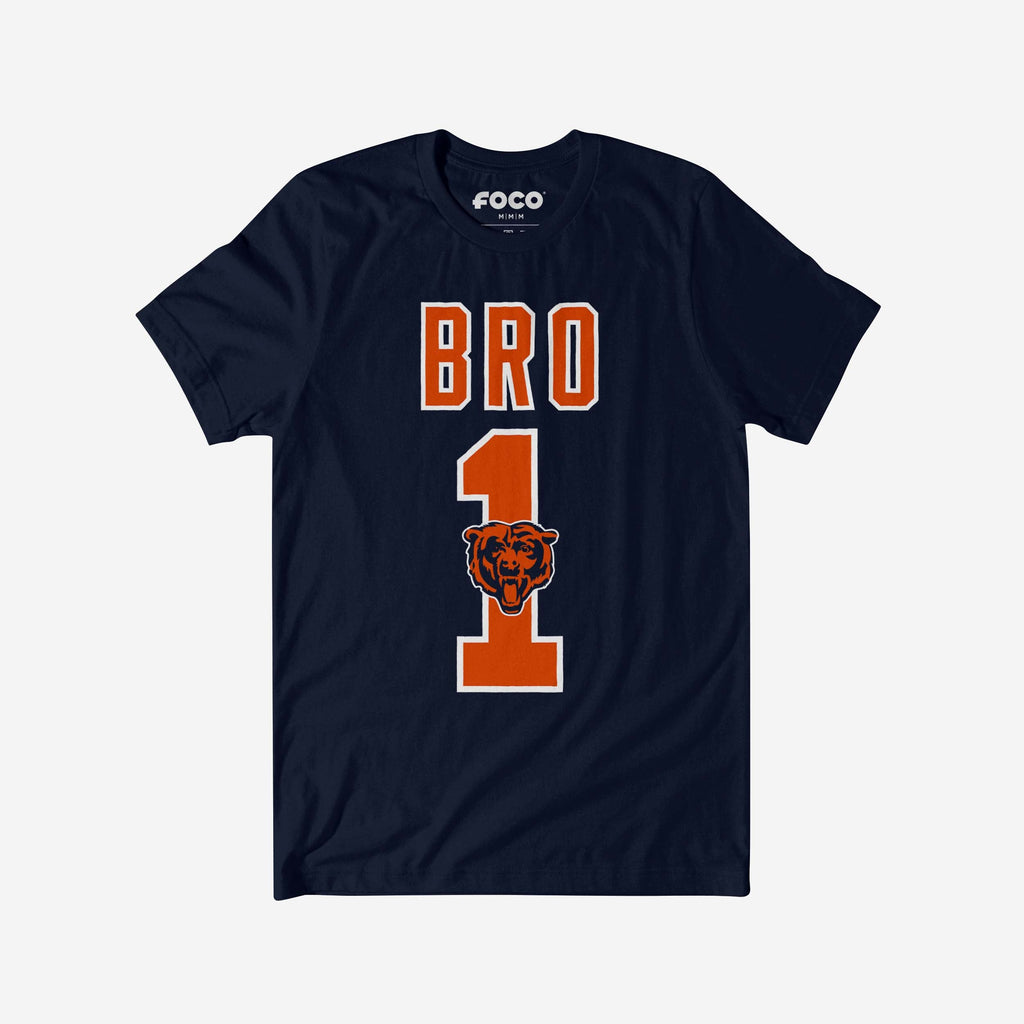 Chicago Bears Number 1 Bro T-Shirt FOCO S - FOCO.com