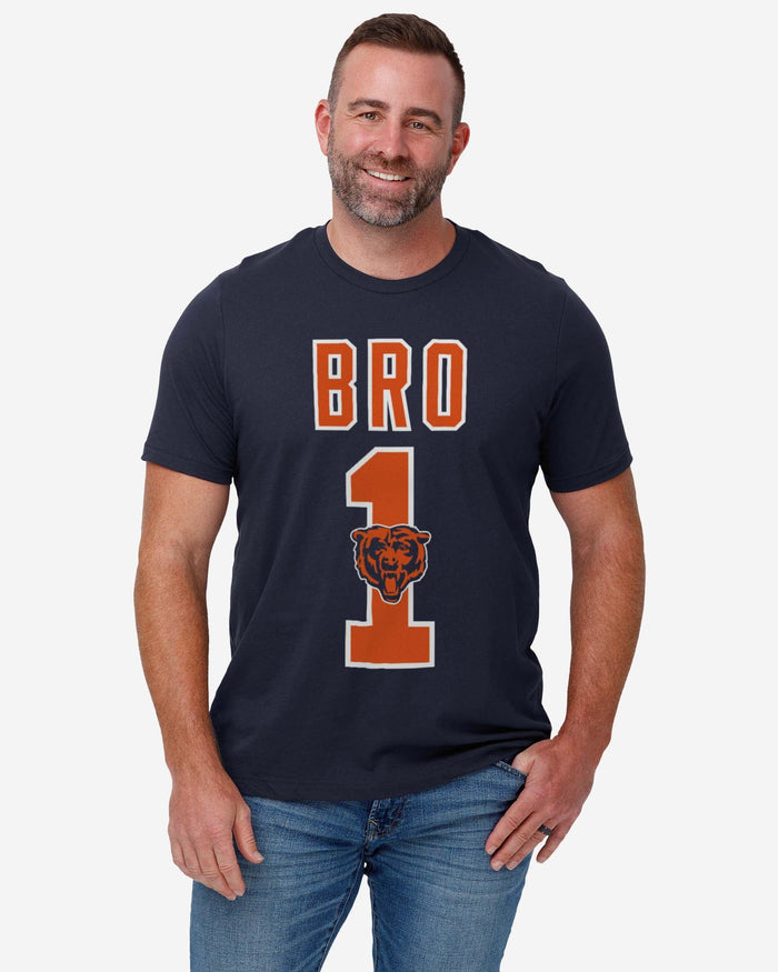 Chicago Bears Number 1 Bro T-Shirt FOCO - FOCO.com