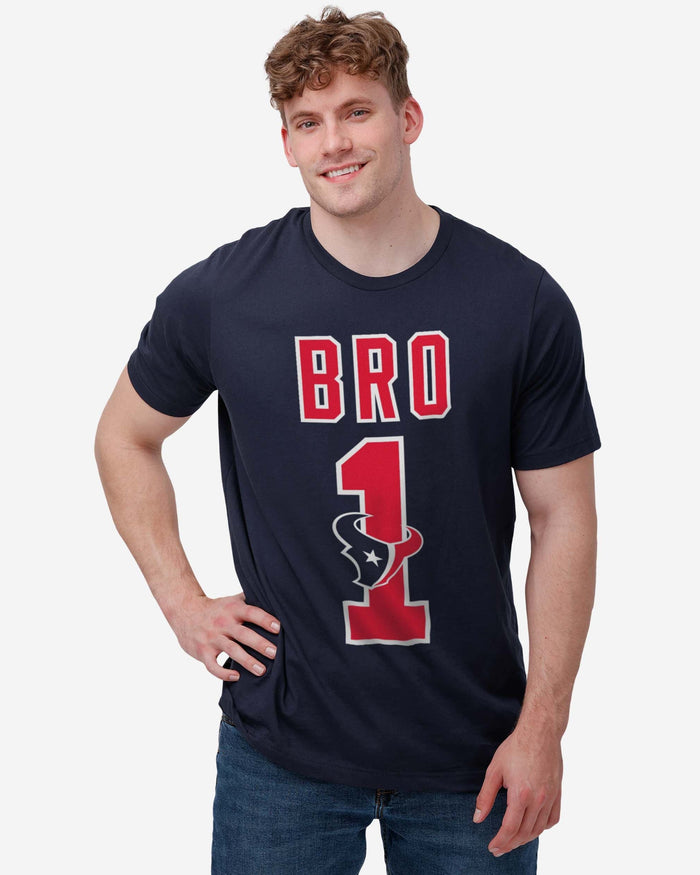 Houston Texans Number 1 Bro T-Shirt FOCO - FOCO.com