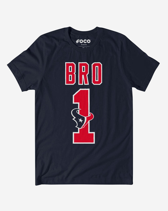 Houston Texans Number 1 Bro T-Shirt FOCO S - FOCO.com