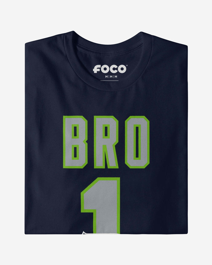 Seattle Seahawks Number 1 Bro T-Shirt FOCO - FOCO.com