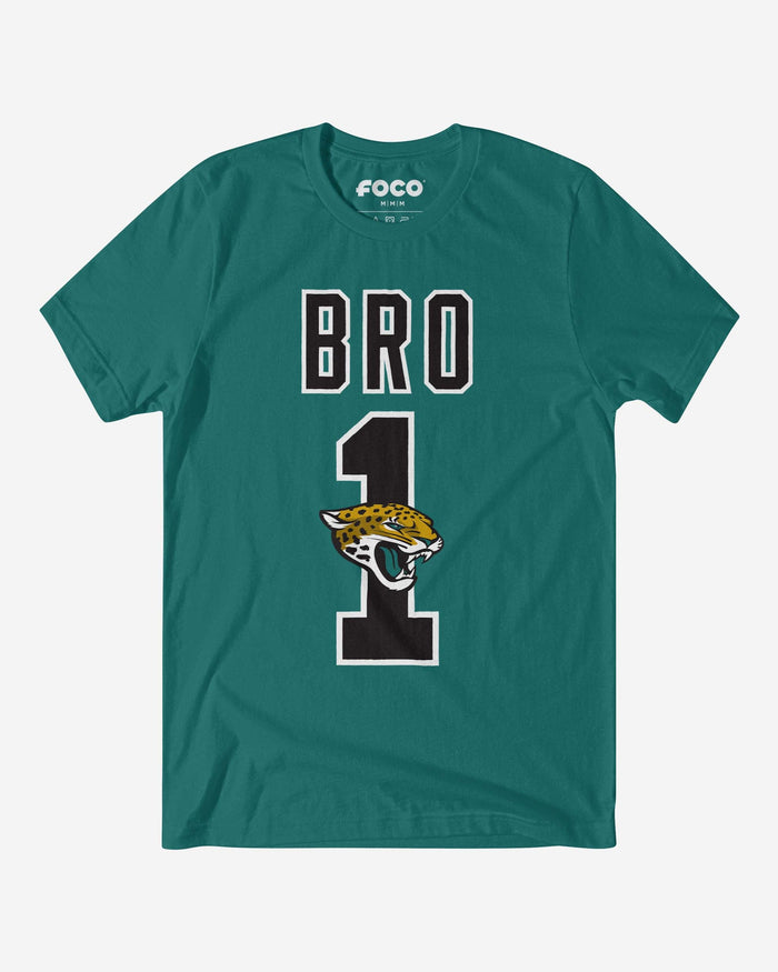 Jacksonville Jaguars Number 1 Bro T-Shirt FOCO S - FOCO.com