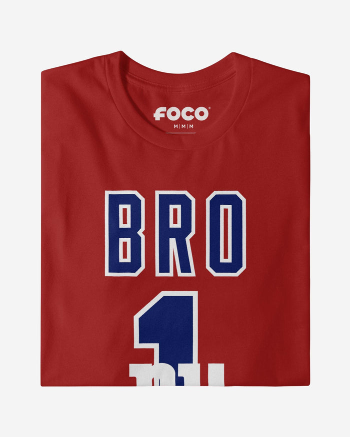 New York Giants Number 1 Bro T-Shirt FOCO - FOCO.com