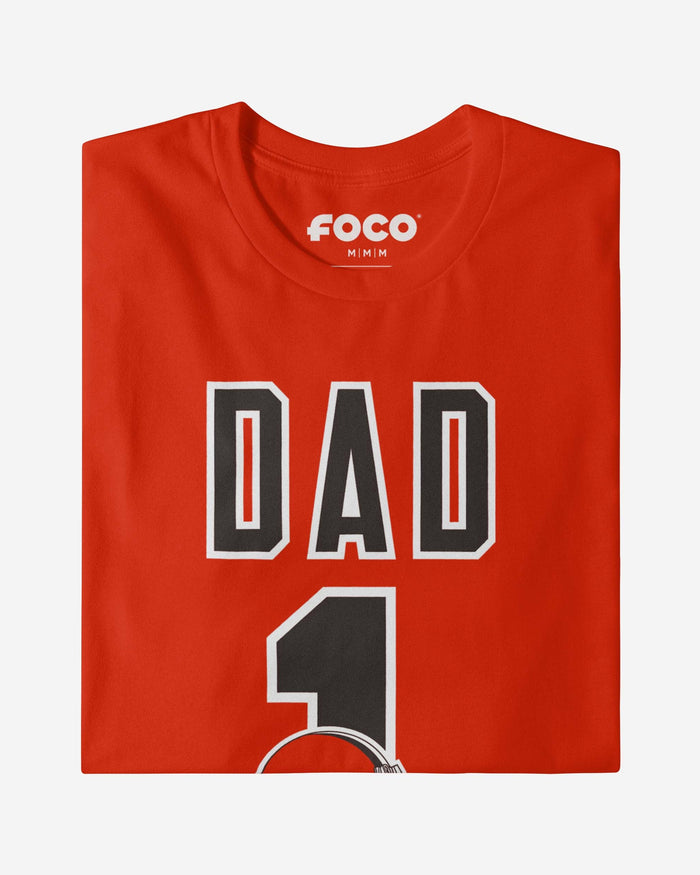 Cleveland Browns Number 1 Dad T-Shirt FOCO - FOCO.com