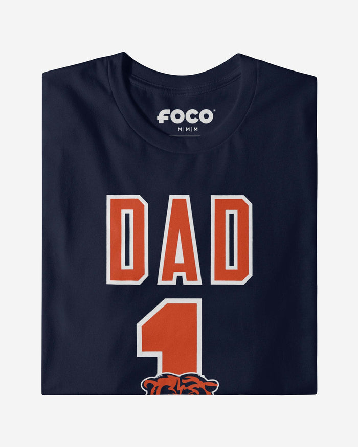 Chicago Bears Number 1 Dad T-Shirt FOCO - FOCO.com