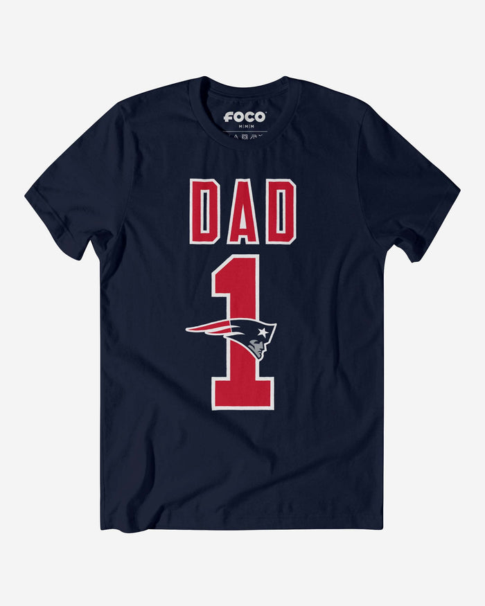 New England Patriots Number 1 Dad T-Shirt FOCO S - FOCO.com