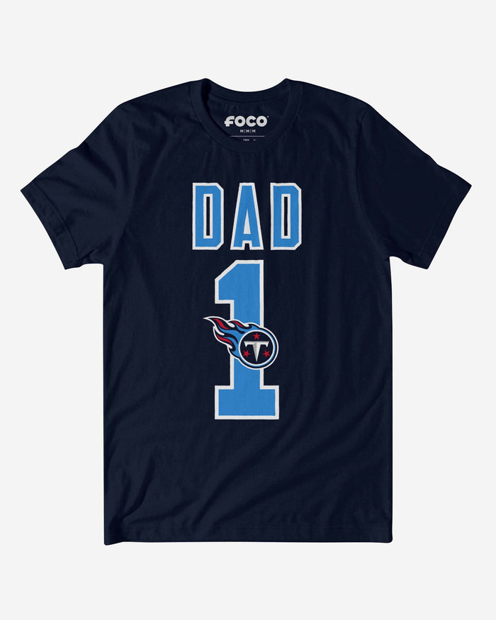 Tennessee Titans Number 1 Dad T-Shirt FOCO S - FOCO.com