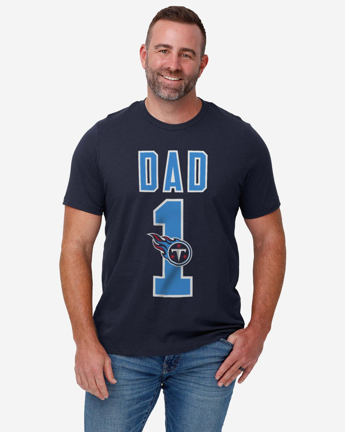 Tennessee Titans Number 1 Dad T-Shirt FOCO - FOCO.com
