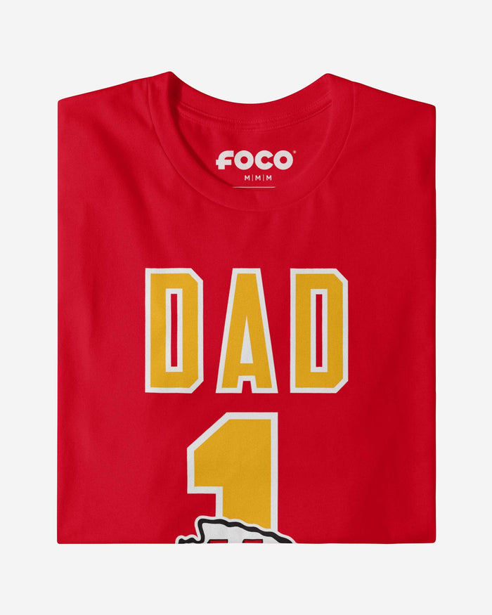Kansas City Chiefs Number 1 Dad T-Shirt FOCO - FOCO.com
