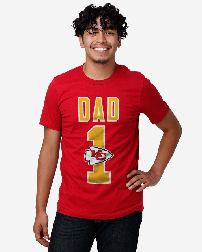 Kansas City Chiefs Number 1 Dad T-Shirt FOCO - FOCO.com