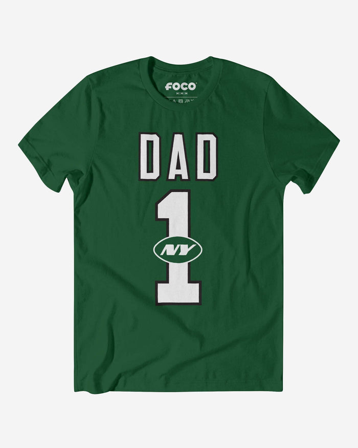 New York Jets Number 1 Dad T-Shirt FOCO S - FOCO.com