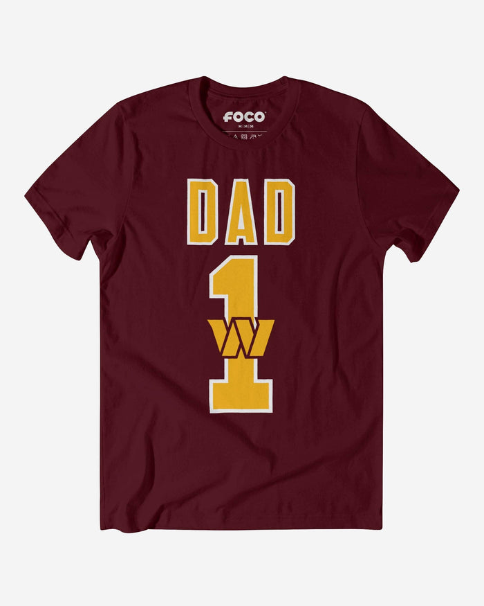 Washington Commanders Number 1 Dad T-Shirt FOCO S - FOCO.com