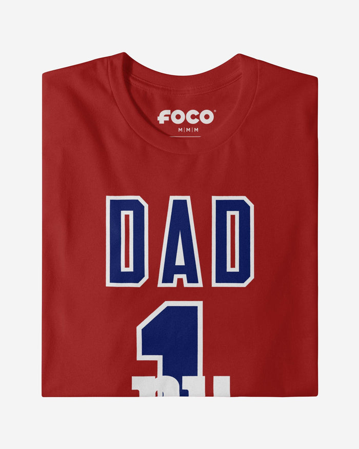 New York Giants Number 1 Dad T-Shirt FOCO - FOCO.com