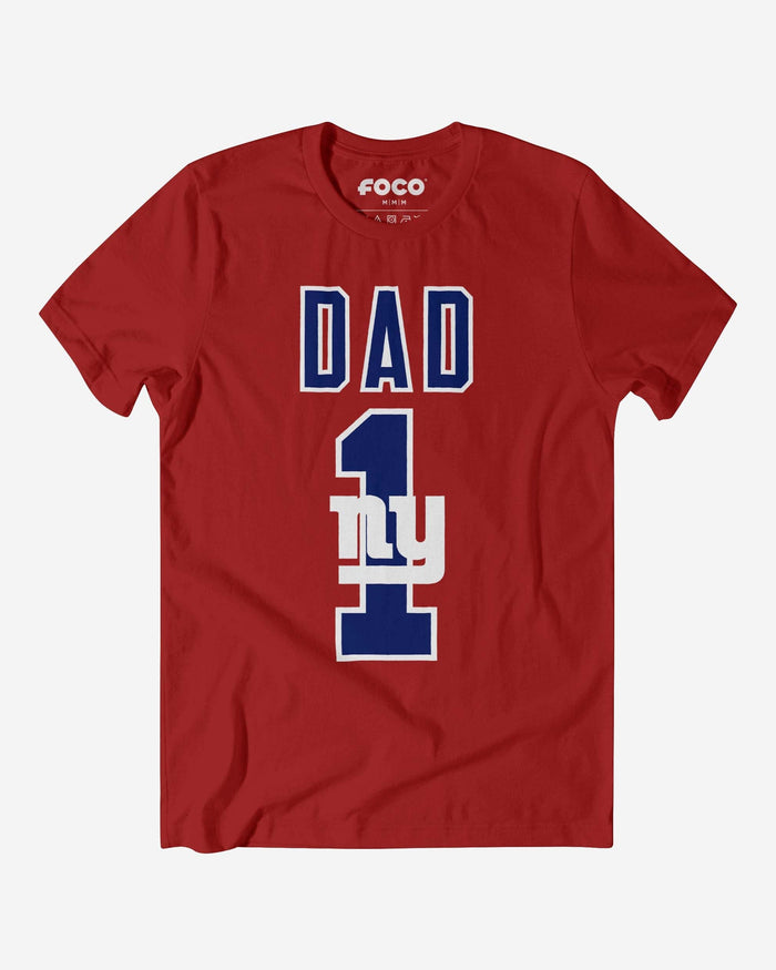 New York Giants Number 1 Dad T-Shirt FOCO S - FOCO.com
