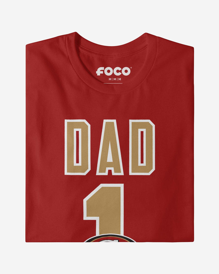 San Francisco 49ers Number 1 Dad T-Shirt FOCO - FOCO.com