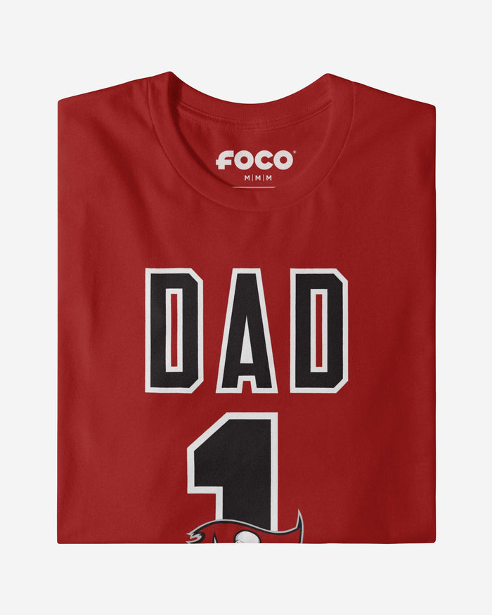 Tampa Bay Buccaneers Number 1 Dad T-Shirt FOCO - FOCO.com
