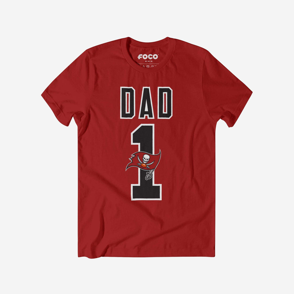 Tampa Bay Buccaneers Number 1 Dad T-Shirt FOCO S - FOCO.com