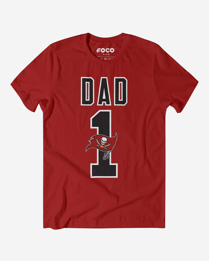 Tampa Bay Buccaneers Number 1 Dad T-Shirt FOCO S - FOCO.com
