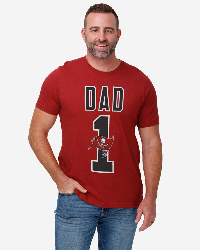 Tampa Bay Buccaneers Number 1 Dad T-Shirt FOCO - FOCO.com