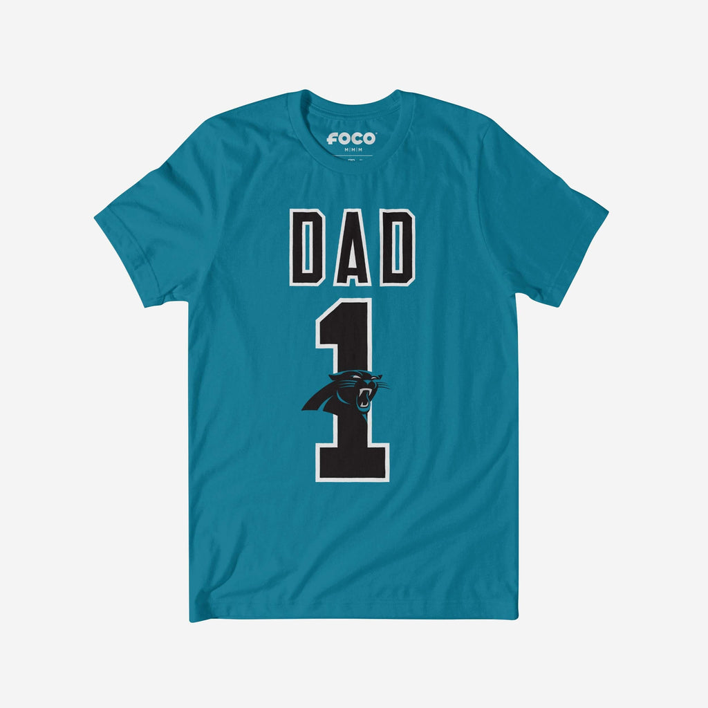 Carolina Panthers Number 1 Dad T-Shirt FOCO S - FOCO.com