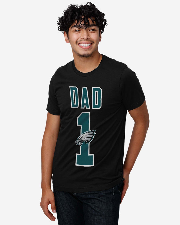 Philadelphia Eagles Number 1 Dad T-Shirt FOCO - FOCO.com