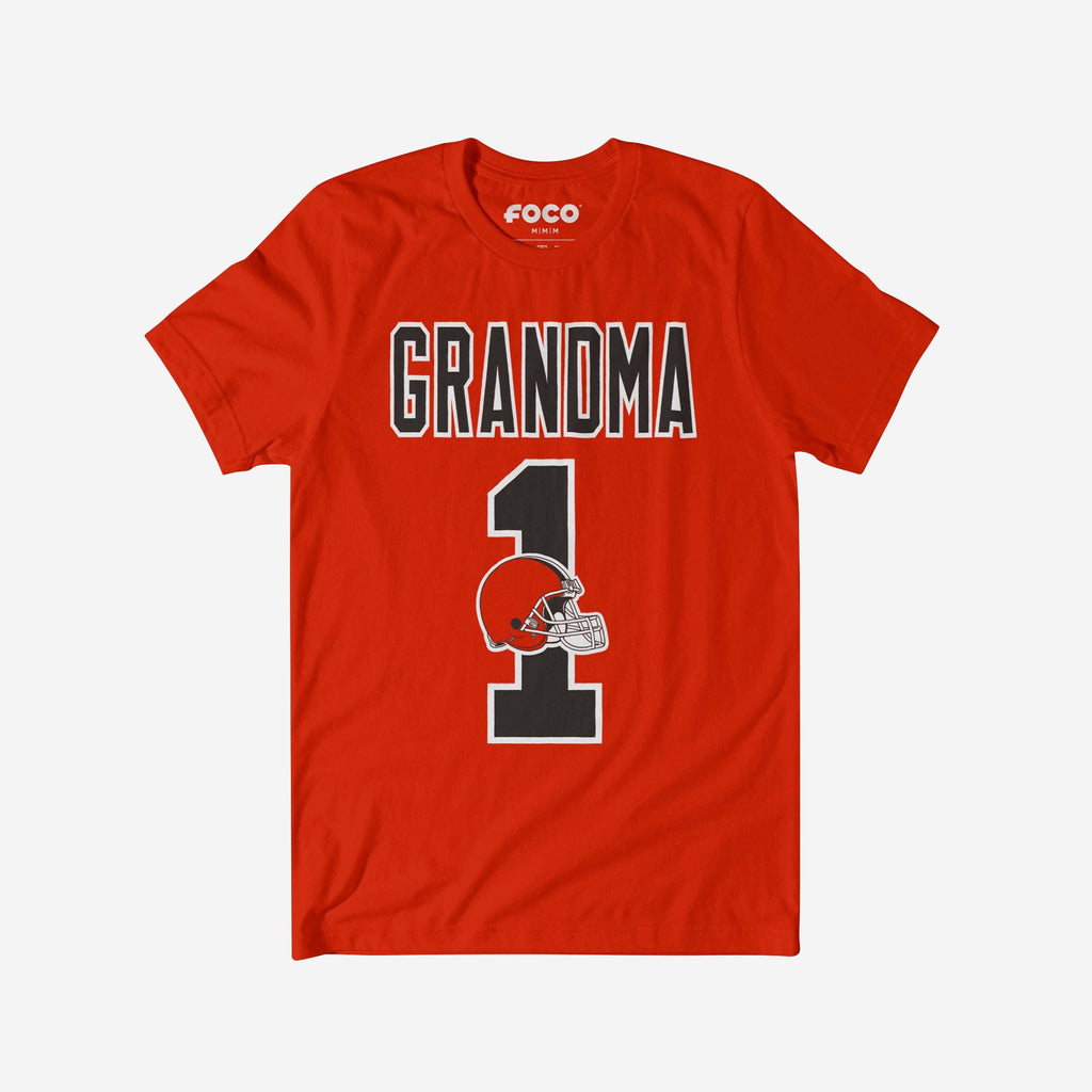 Cleveland Browns Number 1 Grandma T-Shirt FOCO S - FOCO.com