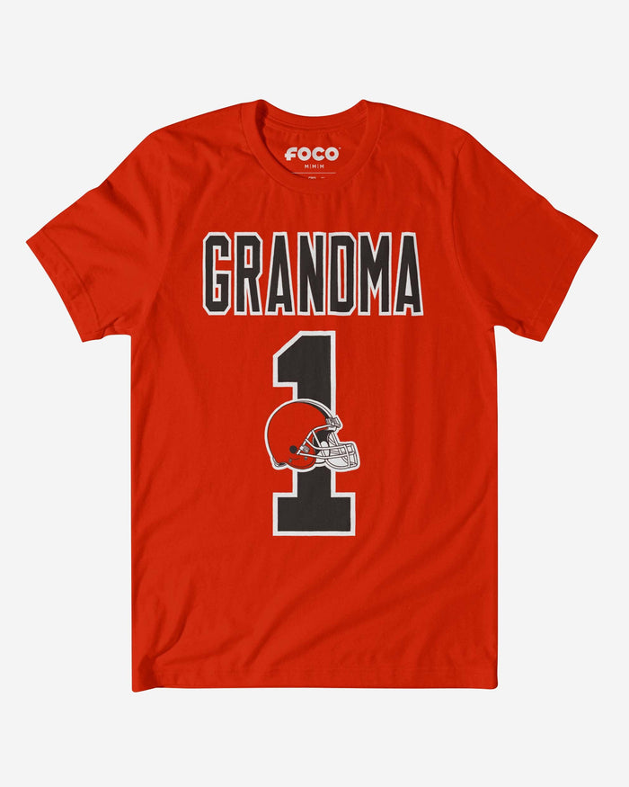 Cleveland Browns Number 1 Grandma T-Shirt FOCO S - FOCO.com