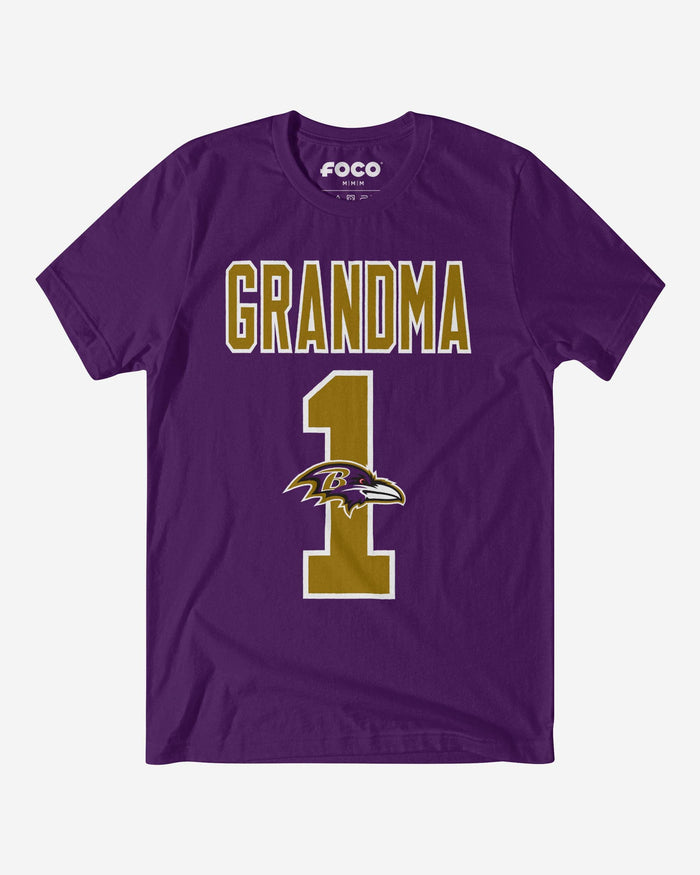 Baltimore Ravens Number 1 Grandma T-Shirt FOCO S - FOCO.com