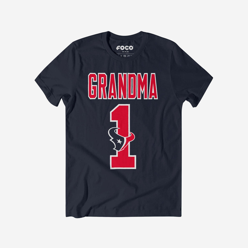 Houston Texans Number 1 Grandma T-Shirt FOCO S - FOCO.com