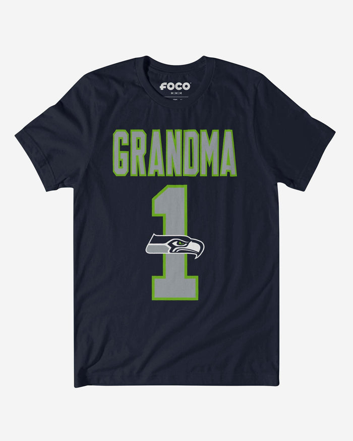 Seattle Seahawks Number 1 Grandma T-Shirt FOCO S - FOCO.com