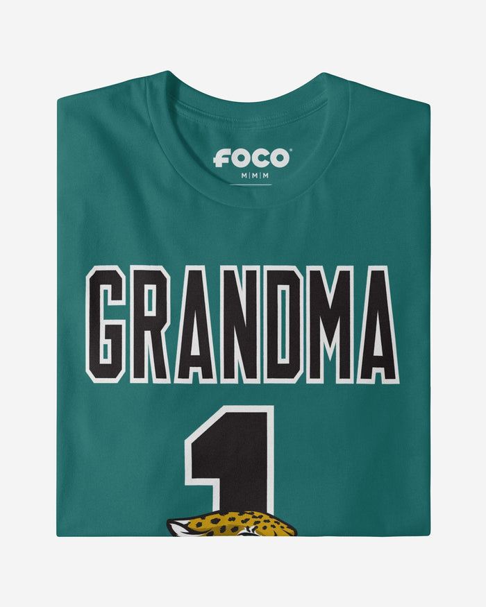 Jacksonville Jaguars Number 1 Grandma T-Shirt FOCO - FOCO.com