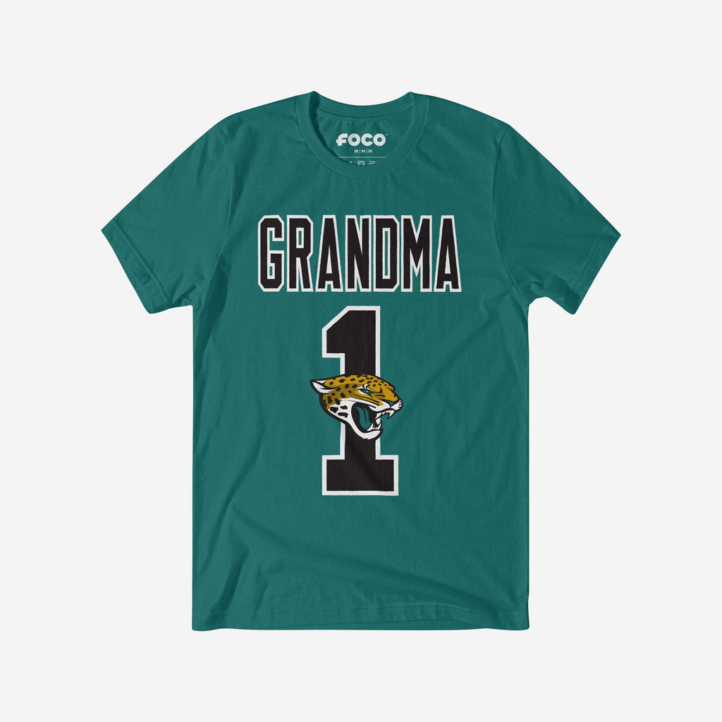 Jacksonville Jaguars Number 1 Grandma T-Shirt FOCO S - FOCO.com