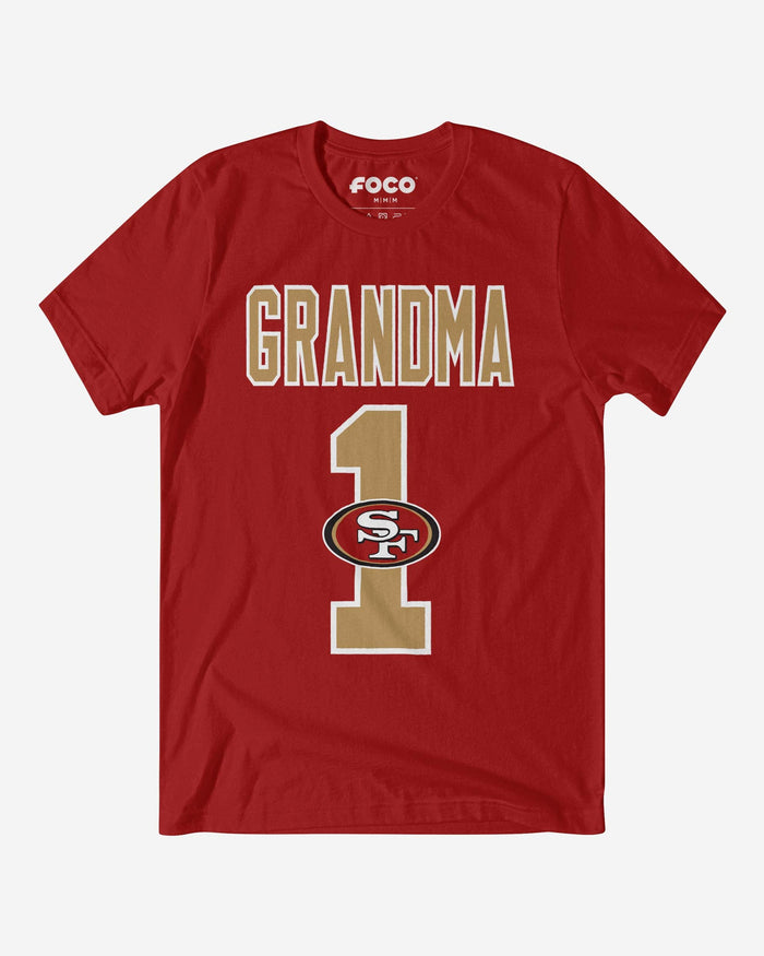 San Francisco 49ers Number 1 Grandma T-Shirt FOCO S - FOCO.com