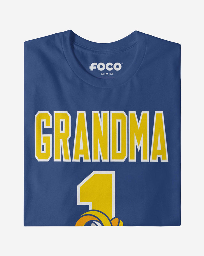 Los Angeles Rams Number 1 Grandma T-Shirt FOCO - FOCO.com