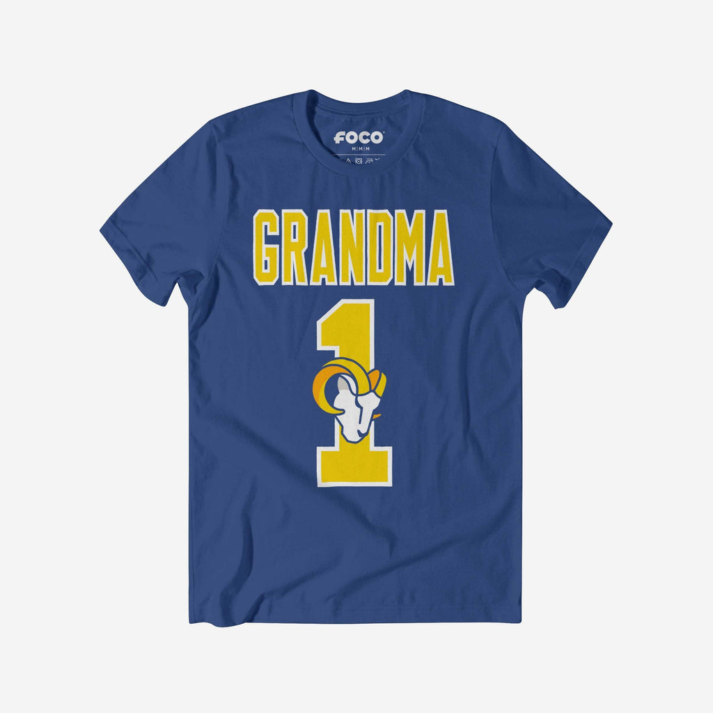 Los Angeles Rams Number 1 Grandma T-Shirt FOCO S - FOCO.com