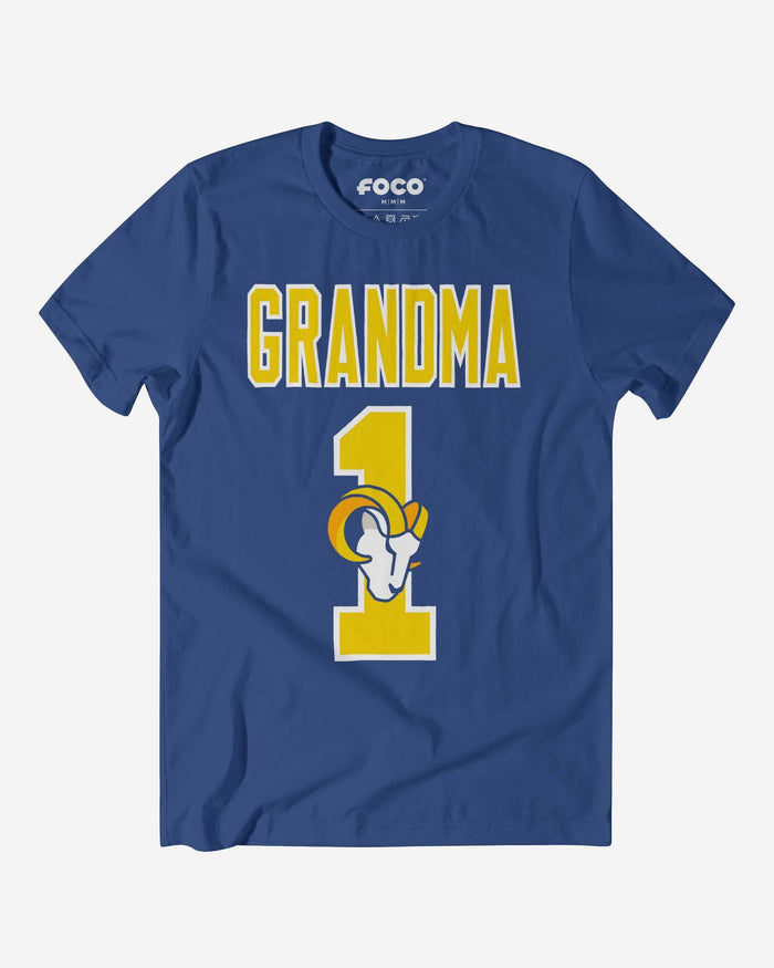 Los Angeles Rams Number 1 Grandma T-Shirt FOCO S - FOCO.com