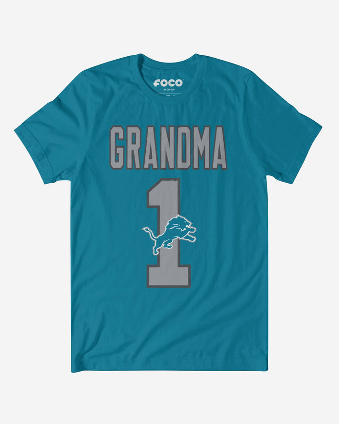 Detroit Lions Number 1 Grandma T-Shirt FOCO S - FOCO.com
